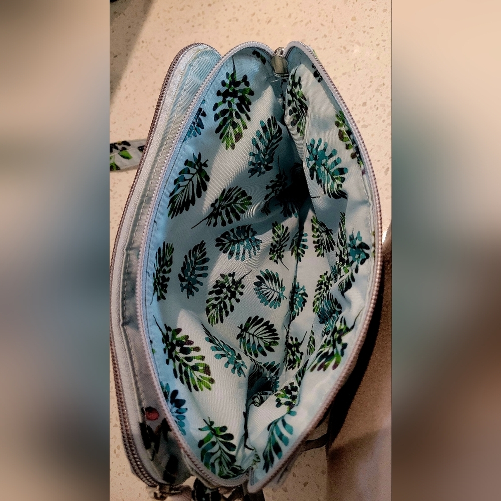 Vera Bradley Quilted Floral Crossbody Bag - Light Blue Floral - Picture 8 of 8